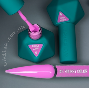 Гель-лак Victoria Avdeeva Fuchsy Color №5 (насичений яскравий фуксійовий) 12 мл HEMA & TPO FREE