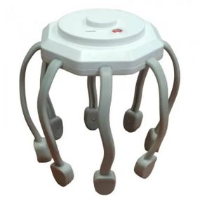 Масажер електричний для голови акумуляторний Мурашка Octopus Білий