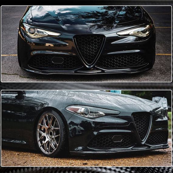 Передняя Губа Бампера V2 (для Sport, Карбон) для Alfa Romeo Giulia 2016-2022 гг | Зображення 5