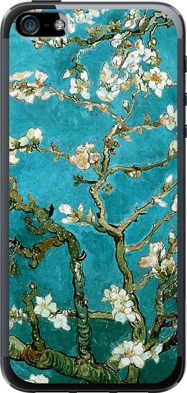 Чехол на iPhone SE Винсент Ван Гог. Сакура "841u-214-17620"