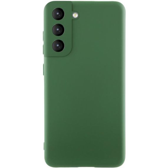 Чохол Silicone Cover Ummi Lakshmi Full Camera (AA) для Samsung Galaxy S21 FE Зелений / Dark green