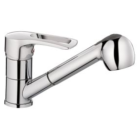 Змішувач для кухні Haiba HANSBERG 014 хром з висувною лійкою HB0208