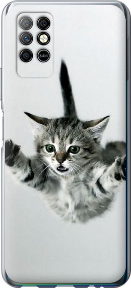 Чехол на Infinix Note 8 Летящий котёнок "2322u-2710-17620"