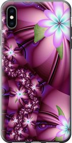 Чехол на iPhone XS Max Цветочная мозаика "1961u-1557-17620"