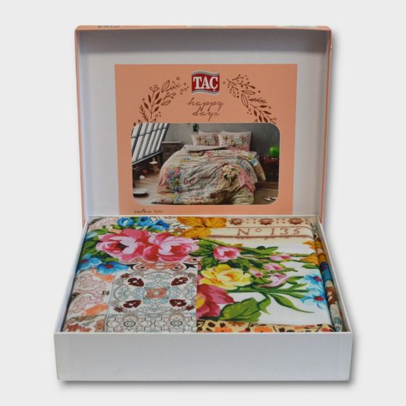 Постільна білизна TAC Satin 200×220 см Stella | Зображення 2