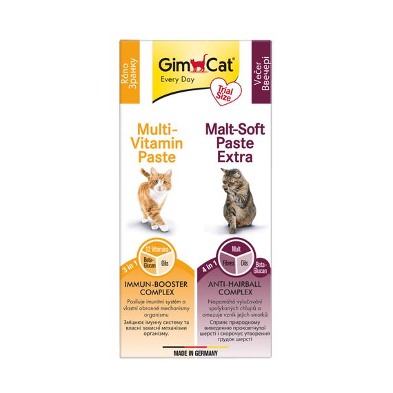 Набір паст GimCat KOMBI-PACK Multi-Vitamin + Malt-Soft Extra 2х20г | Зображення 3