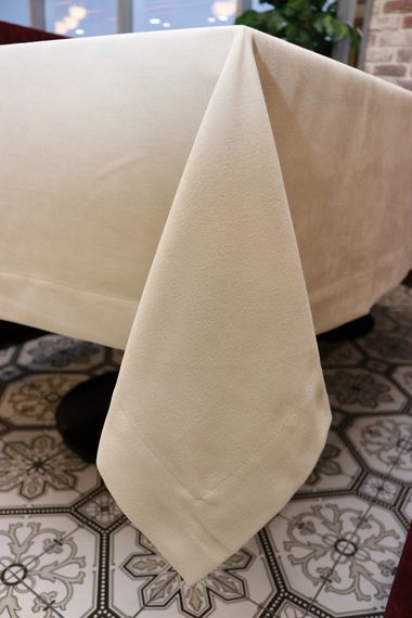 Скатертина двостороння Kayra Blackout 160×285 см Сіро-кремова | Зображення 4