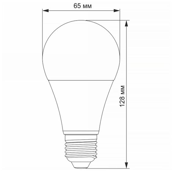 Світлодіодна лампа TITANUM A65 15W E27 4100K | Зображення 2