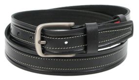 Мужской кожаный ремень для джинс Skipper