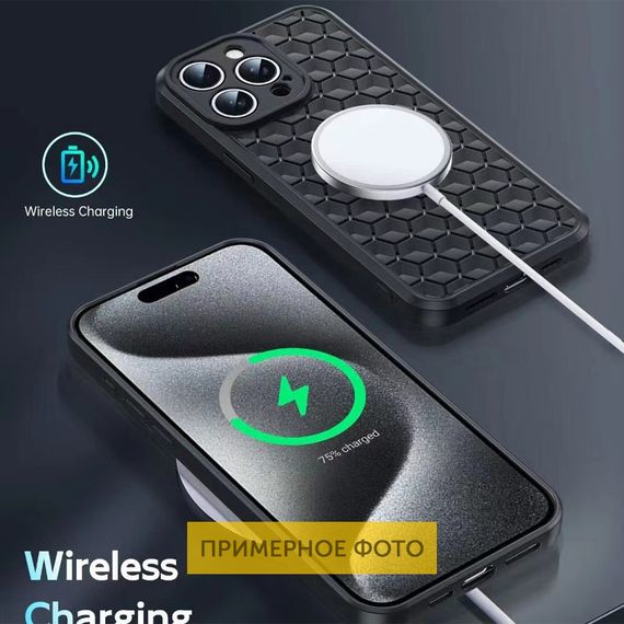 Чехол TPU Honeycomb для Xiaomi Redmi Note 13 Pro 4G / Poco M6 Pro 4G | Зображення 2