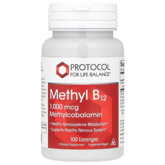 Вітамін Б12 Protocol for Life Balance Methyl B12 1000 mcg 100 Lozenges