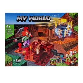 Конструктор для дітей Minecraft 125 деталей Ігровий набір конструктор Майнкрафт для дітей від 6 років