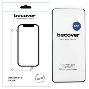 Стекло защитное BeCover Motorola Moto G45 10D Black (712716)