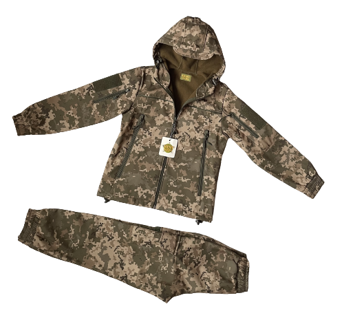 Костюм дитячий ARMY KIDS Скаут Soft-Shell теплий камуфляж Піксель | Зображення 5