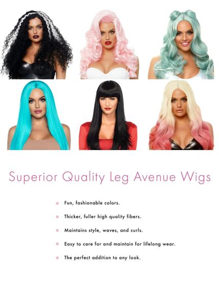 Женский длинный вьющийся парик Leg Avenue Sex Aura | Зображення 3
