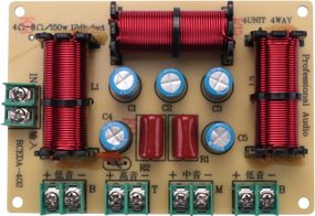 4-х полосный кроссовер 120 Вт Двойной низкочастотный + среднечастотный + высокочастотный делитель частоты KTV Профессиональный кроссовер.