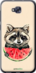 Чохол на Asus ZENFONE 4 SELFIE / ZD553KL Єнотик з кавуном "4605u-1241-2448"