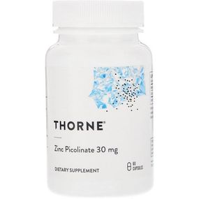 Микроэлемент Цинк Thorne Research Zinc Picolinate 30 mg 60 Caps