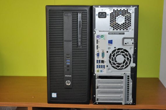 Компьютер HP EliteDesk 800 G2 Tower / Intel Core i7-6700 (4 (8) ядра по 3.4 - 4.0 GHz) / 8 GB DDR4 / 240 GB SSD / Intel HD Graphics 530 / DVD-ROM / Windows 11 Pro б/у | Зображення 1