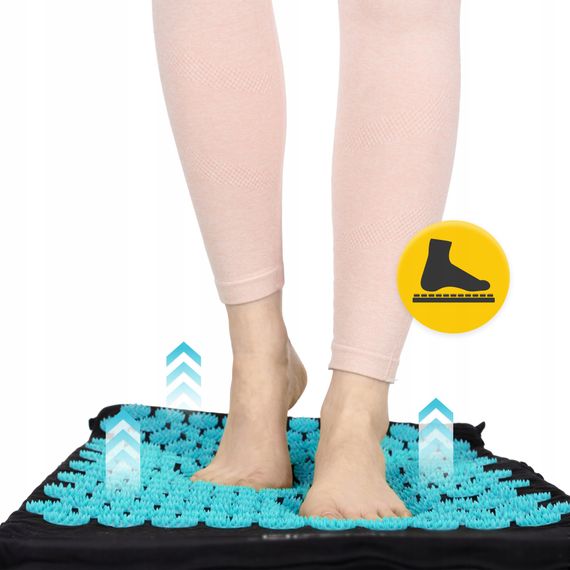 Килимок акупунктурний з валиком 4FIZJO Classic Mat Аплікатор Кузнєцова Black/Blue (P-5905973402385) | Зображення 7