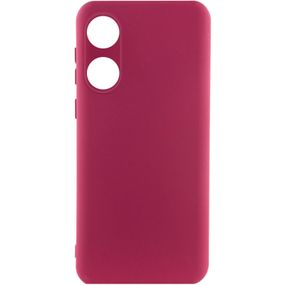 Чохол Silicone Cover Lakshmi Full Camera (AAA) для Oppo A58 4G Бордовий / Plum