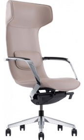 Кресло офисное GT Racer  X-003F LEATHER DARK BEIGE
