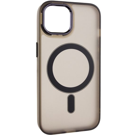 Чехол TPU+PC Lily with MagSafe для Apple iPhone 15 (6.1") Dark Gray | Зображення 1