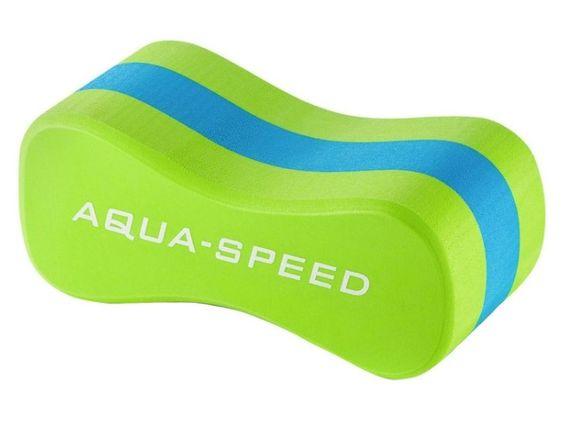 Колобашка для плавання Aqua Speed ​​JUNIOR 3 LAYESR PULLBUOY 7308 зелений, блакитний Уні 20x8х10см 5908217673084