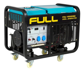 Генератор ДИЗЕЛЬНИЙ Full FDL16500SE 12кВт (16,25KVA), 292FA, однофазний 220V, 50Hz, повітряне охолодження, 925x590x800mm, 50 літрів