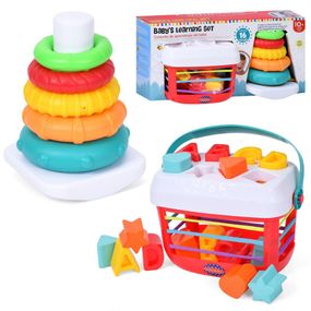 Детский развивающий "Cортер-пирамидка 2 в 1" PL201C-PLC200