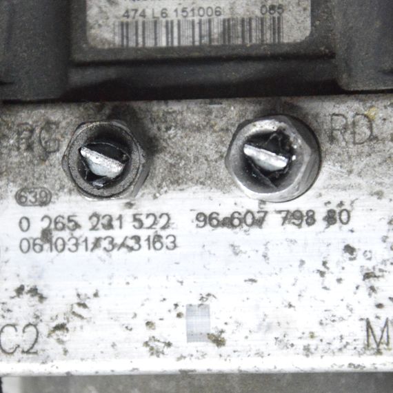 Блок управління ABS Peugeot Partner M49 1996-2003 Насос АБС Пежо Партнер м49 9660779880 0265231522 | Зображення 3