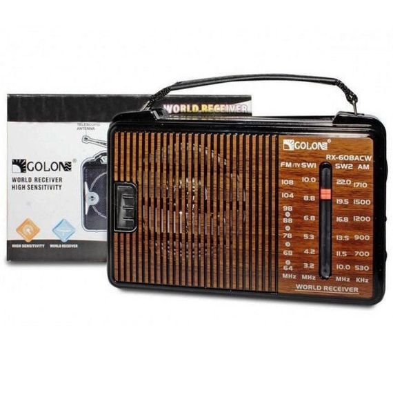 Радіоприймач GOLON RX-608 всехвильовий на батарейках + підтримка USB/microSD/MP3/WMA | Зображення 4
