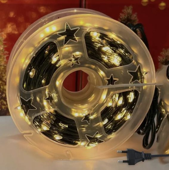 Гірлянда Роса нитка 500 LED, довжина 50 м з пультом, зелений, теплий XPRO (47724-717_377) | Зображення 8