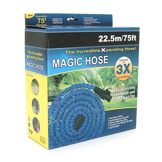 Шланг Садовий KY-225G, 7.5-22.5м/75ft, + розпилювач, насадка на кран, Green, Box | Зображення 2