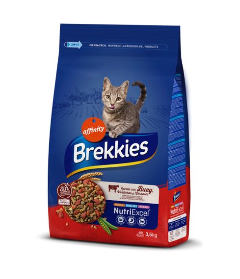 Сухой корм с говядиной для котов Brekkies Cat Beef, 3.5 кг