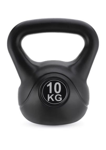 Гиря вінілова Gymtek 10кг чорний