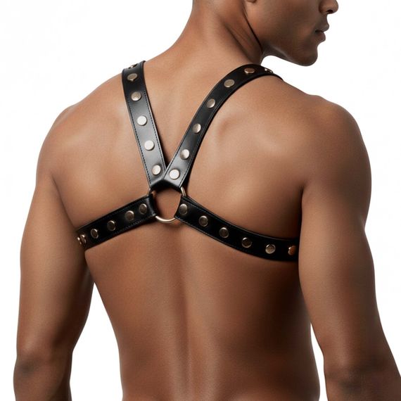 Чоловіча портупея Art of Sex - Spartacus, екошкіра, колір чорний, розмір XS-M | Зображення 1