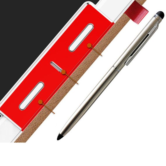 Планшет для рисования LCD color blocked 10,1 дюймов with leather case Brown / Dark Brown | Зображення 4