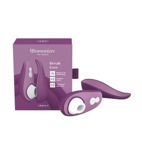 Вакуумний стимулятор клітора Womanizer Liberty 2 Dark Purple, фіолетовий Sex Aura