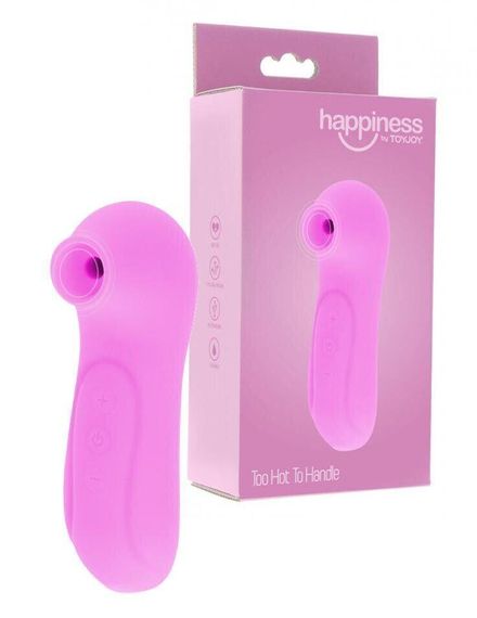 Вакуумный стимулятор клитора Toy Joy, силиконовый, розовый sexstyle | Зображення 5