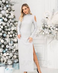 Платье для женщин цвет серебряный размер L FI_009570