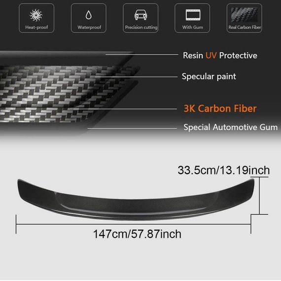 Спойлер V4 (для SD, Карбон) для Mercedes CLS C218 2011-2018 рр | Зображення 4