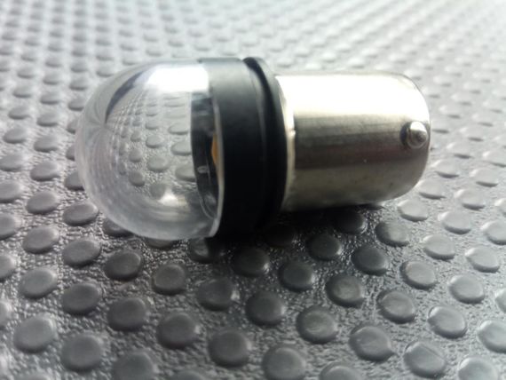 Лампа світлодіод з/ц 12V P21W 1156 4SMD прозоре скло/біла | Зображення 1