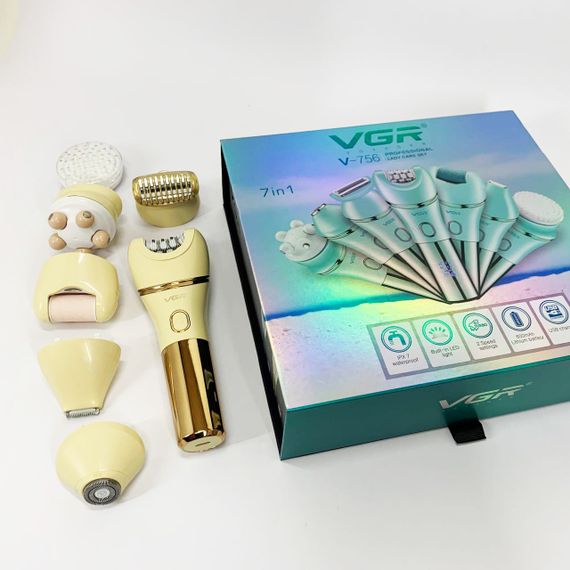 Епілятор VGR V-756 GOLD 7 в 1 | Зображення 2