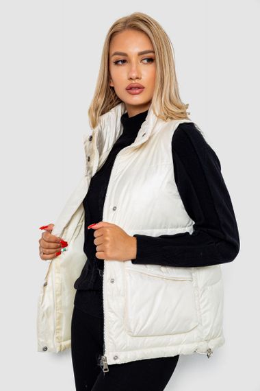 Жилет женский  -уценка, цвет кремовый, 244R533-U-3 | Зображення 2