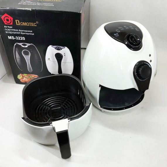 Аерогриль на пару Domotec MS-3220 1300Вт 4.5л, Фритюрниця без олії професійна, Фритюрниця професійна WY-64 | Зображення 4