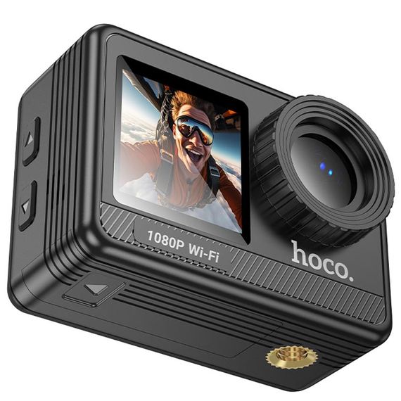 Экшн-камера Hoco DV103 Dual color screen sports camera Black | Зображення 1