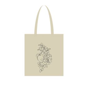 Екосумка для покупок "Півонії" Сумка-шоппер 190CCT-2, 38 x 42 см (190г/м2)