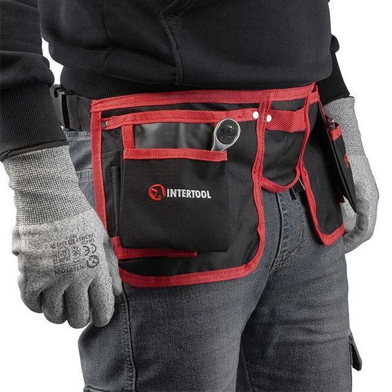 Сумка поясна слюсарно-будівельна, 11 кишень, поліестер INTERTOOL SP-1015 | Зображення 3