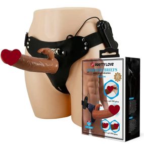 Страпон унісекс з вібростимуляцією Pretty Love - Marion Universal Strap-On Harness, Dildo 7.4'' sexstyle